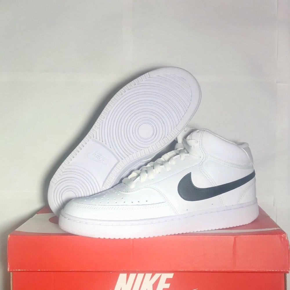 Authentic Nike COURT VISION MID White Black DN3577-101 Shoe Trainer Sneaker